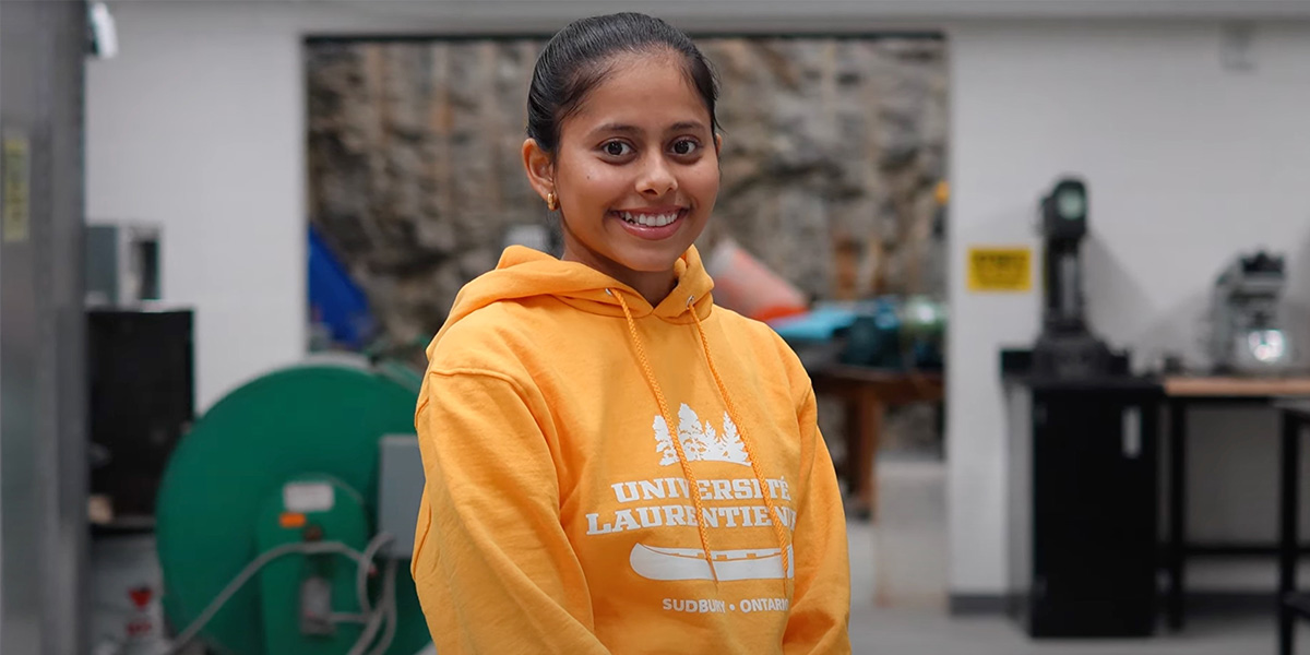 Navraj Kaur, a third-year Mining Engineering student at Laurentian University.