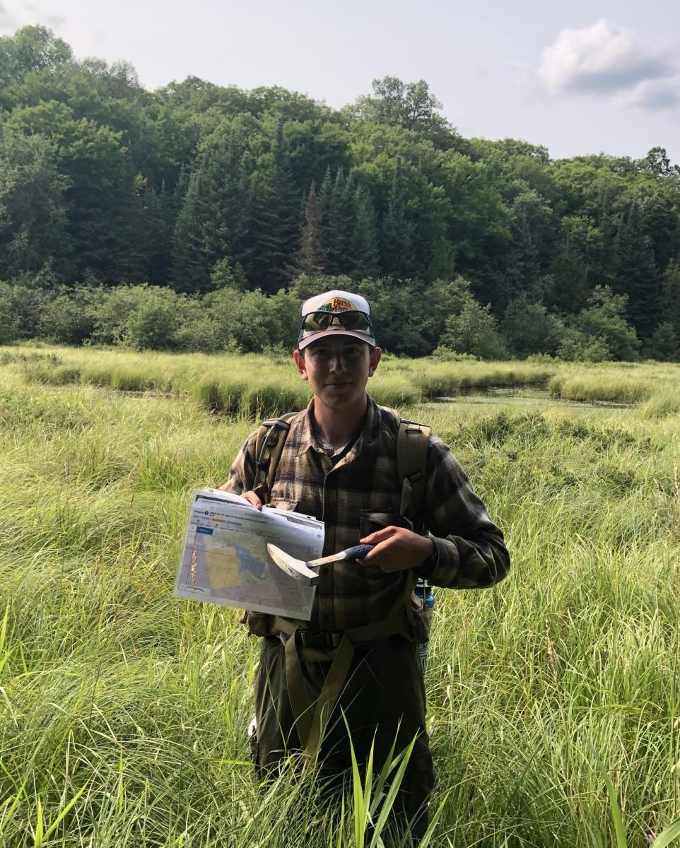 Chris Prospecting in the Bush