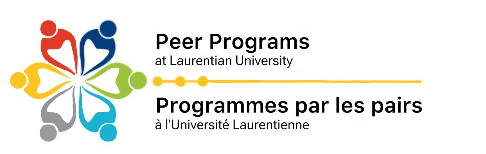 Peer Programs logo with six figures that make up a circle