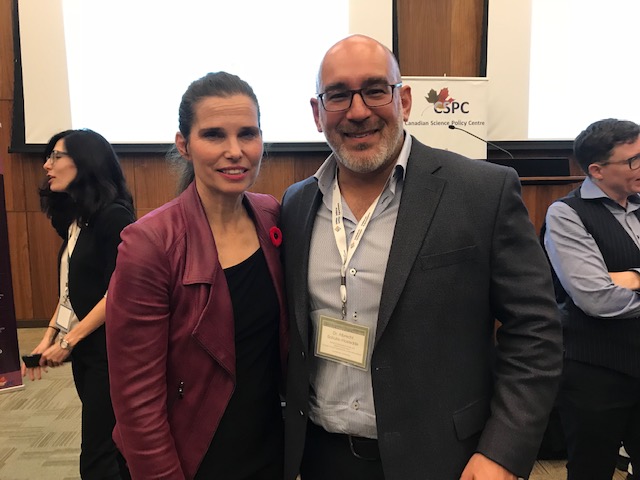 Dr. Albrecht Schulte-Hostedde with the Honourable Kirsty Duncan