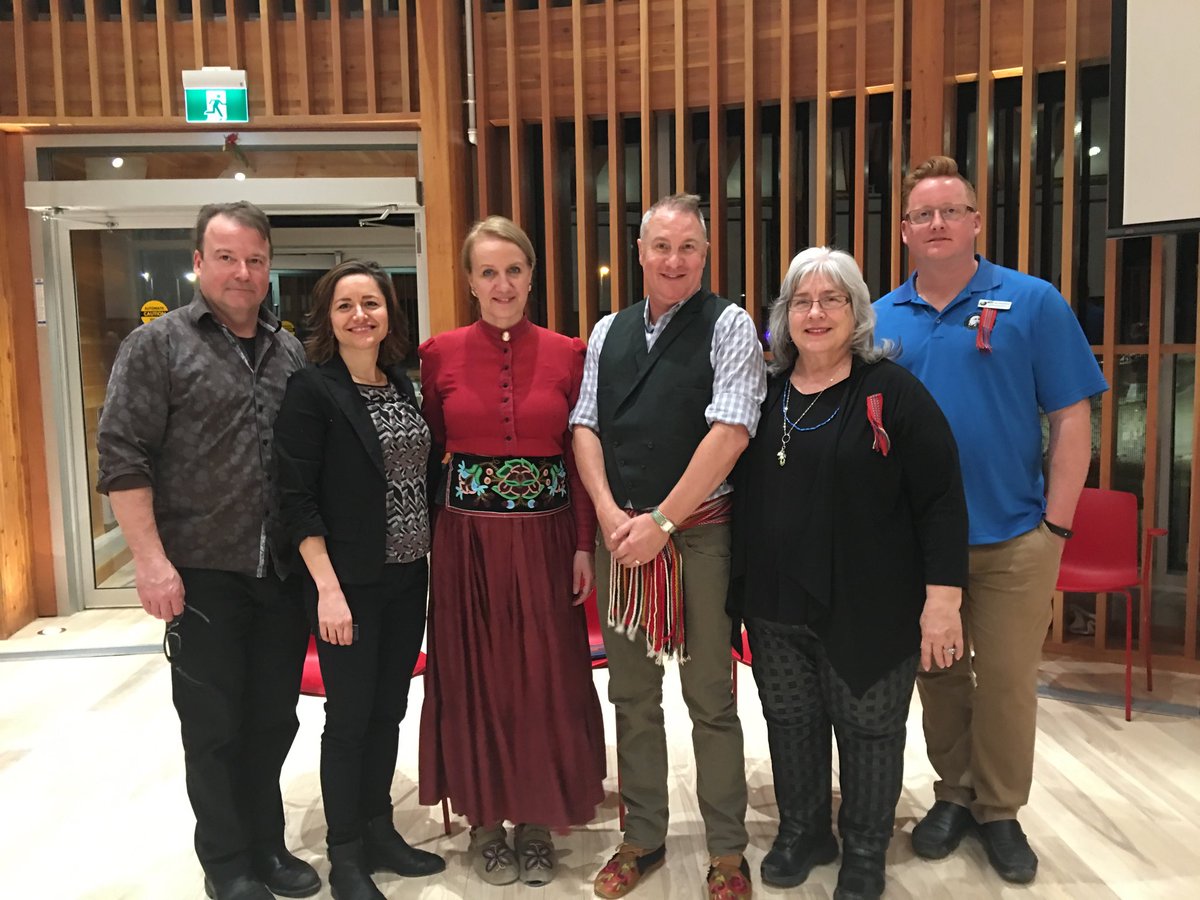 A group of people celebrating Métis Cultural Day