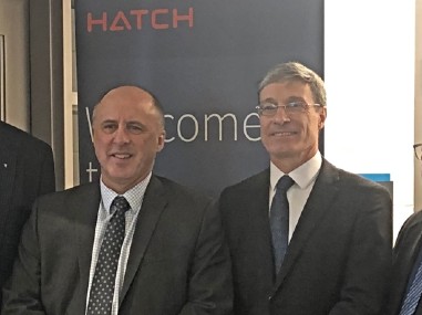 Laurentian president with Hatch spokesperson