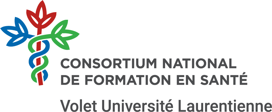The logo of the consortium national de formation en sante.
