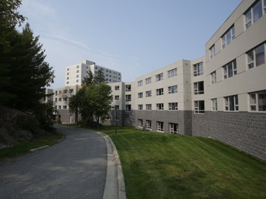 The Single Student Residence building at Laurentian University.