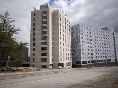 The University College Residence building at Laurentian University.