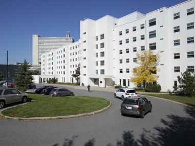 The West Residence building at Laurentian University.