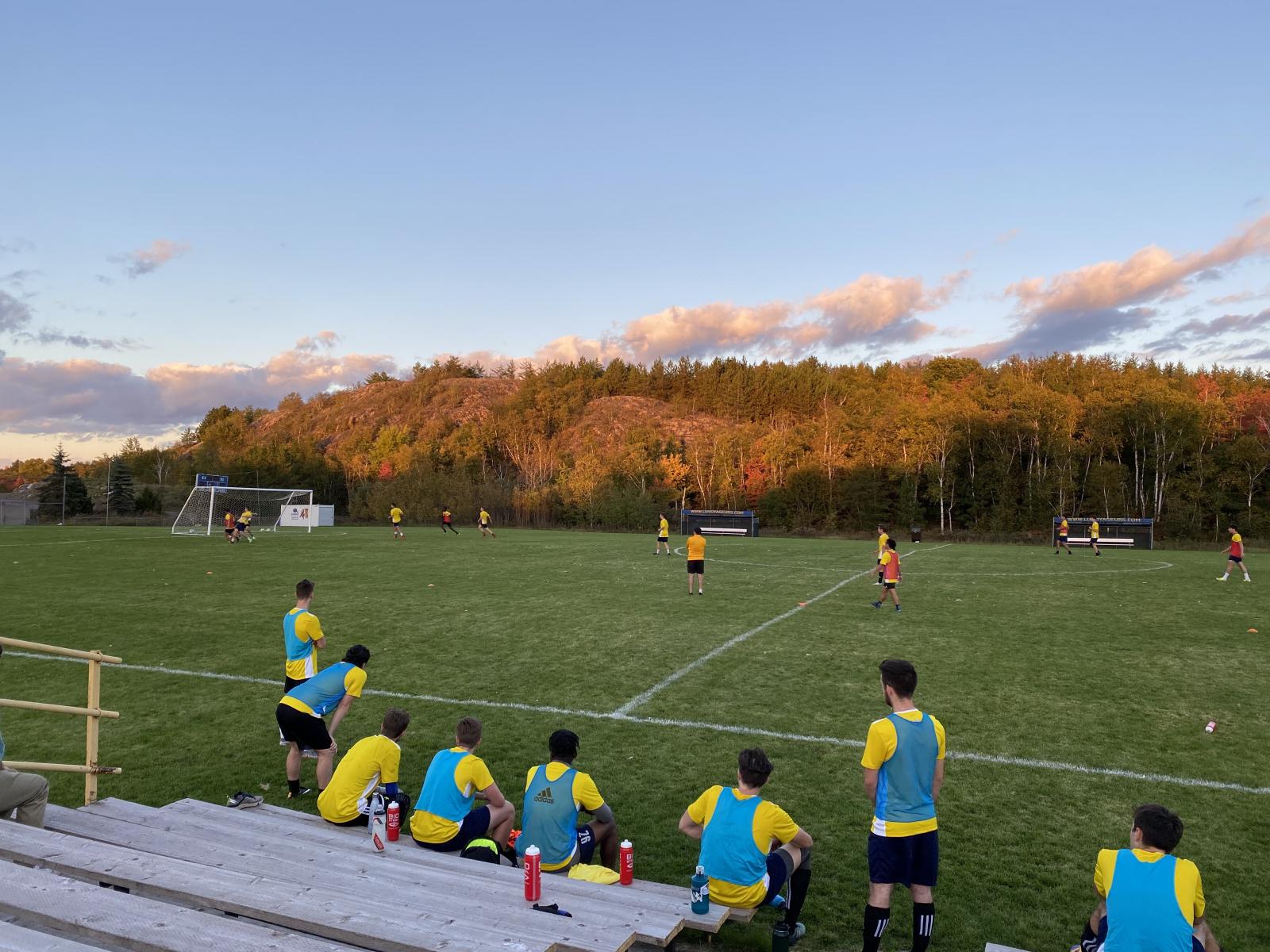 Golden-hour-at-the-Laurentian-soccer-fields.