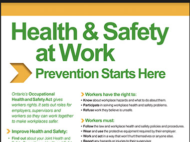 Health & Safety at Work poster  