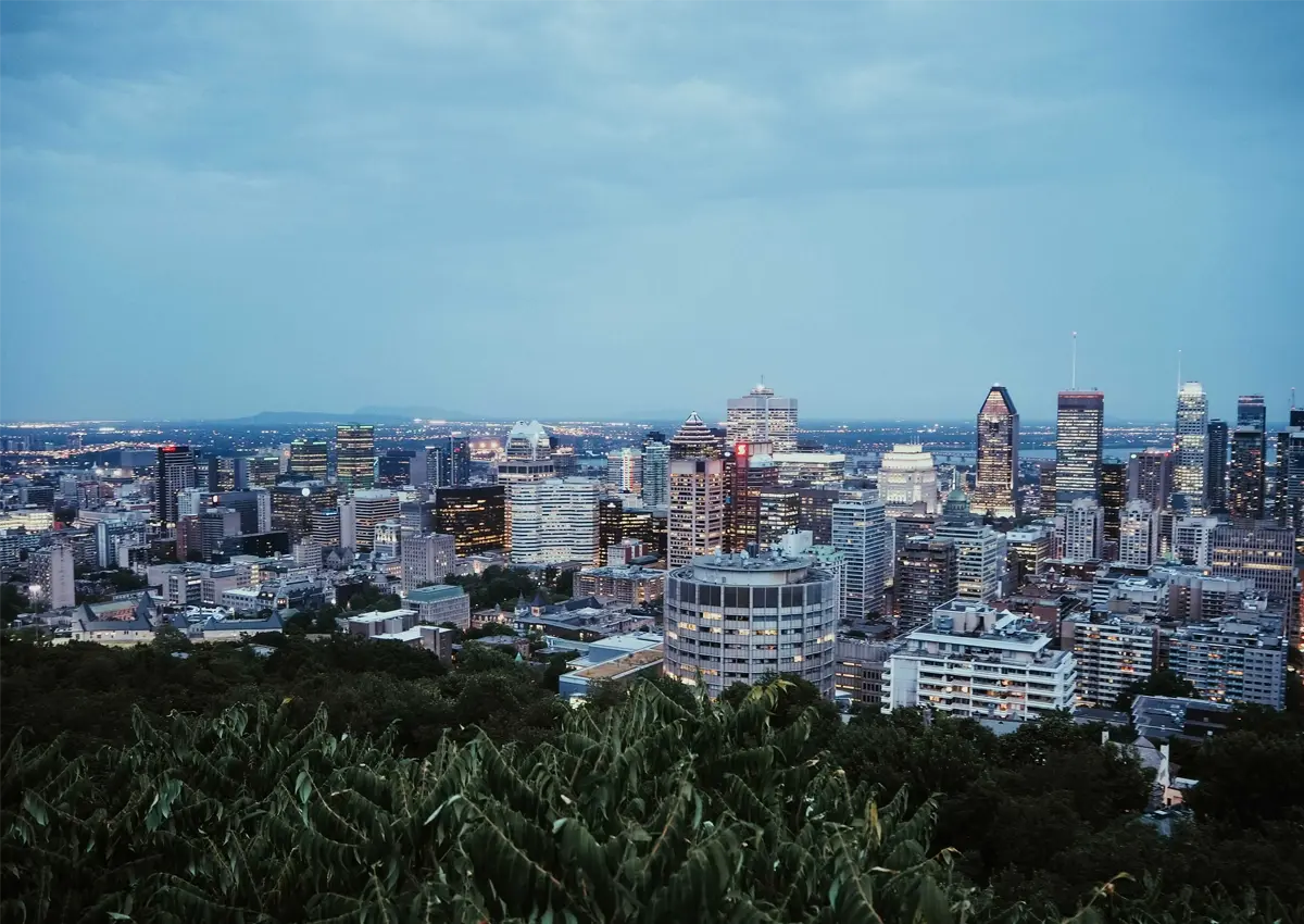 Tall buildings in Montreal, Québec.