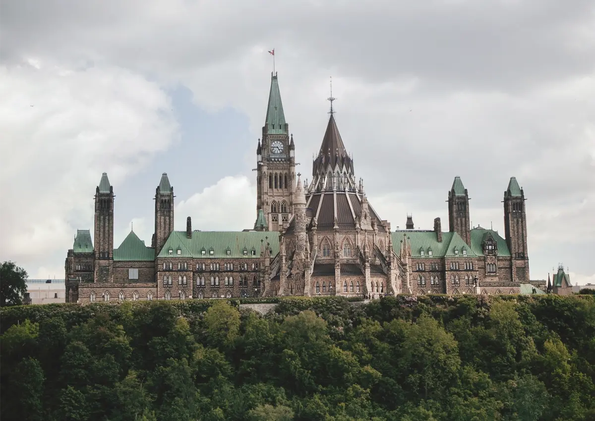 Parliament Hill in Ottawa, Ontario.