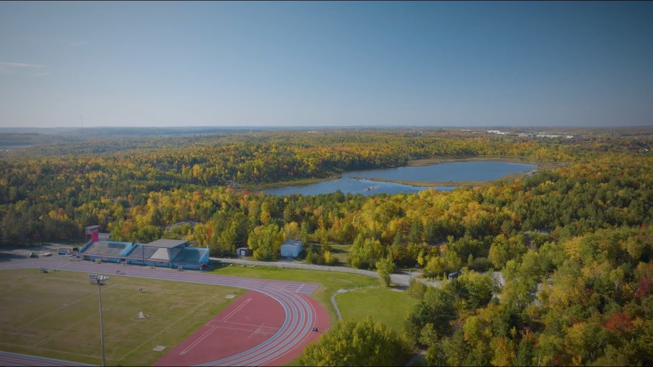 Aerial view of LU campus