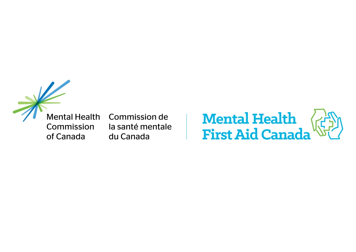 Logos for the Mental Health Commission of Canada and Mental Health First Aid Canada.