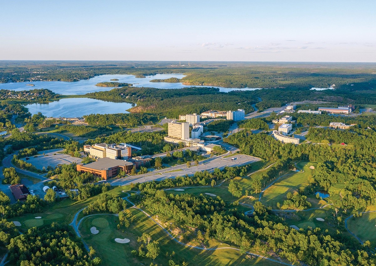 campus bird view
