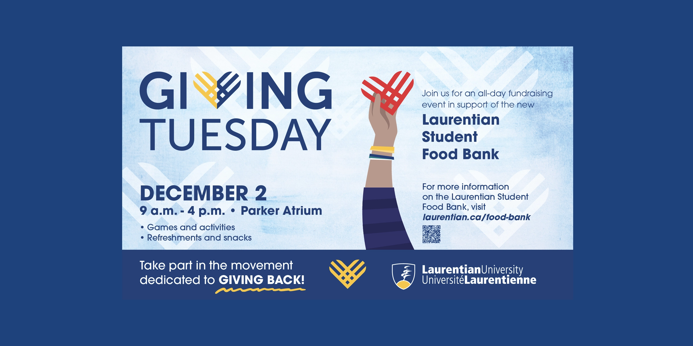 Promotional poster for GivingTuesday 2025.