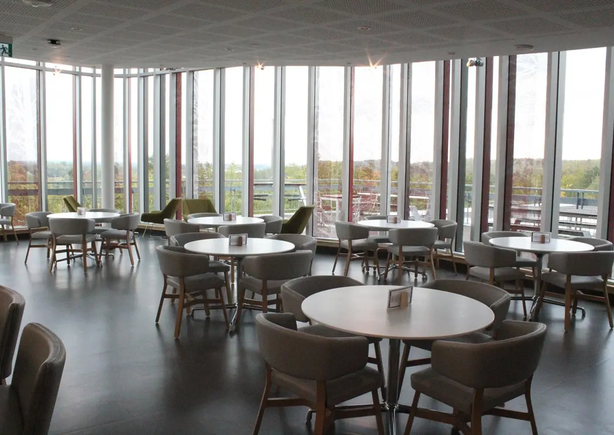 The university club tables and dining room