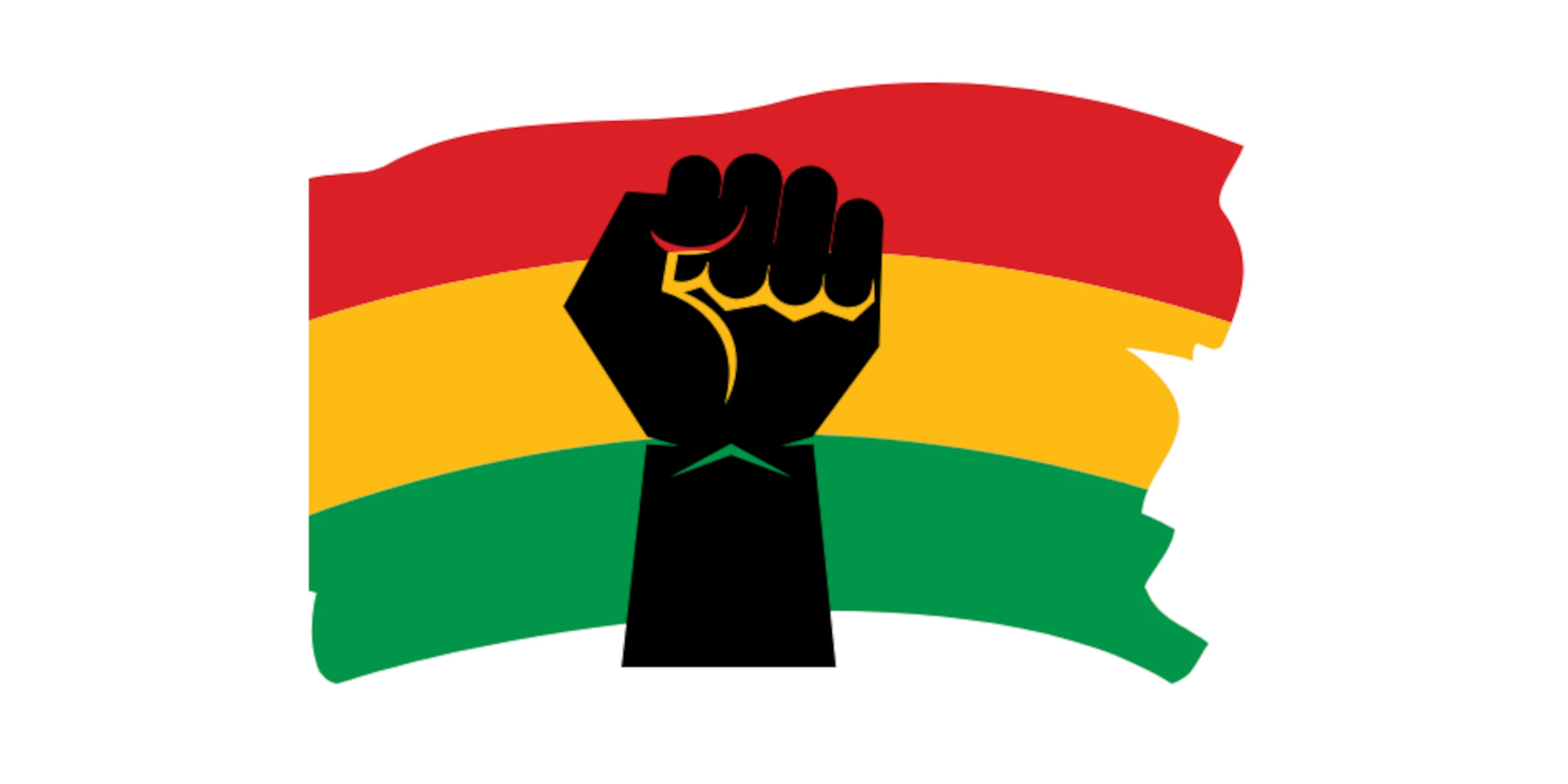 Black history month fist graphic