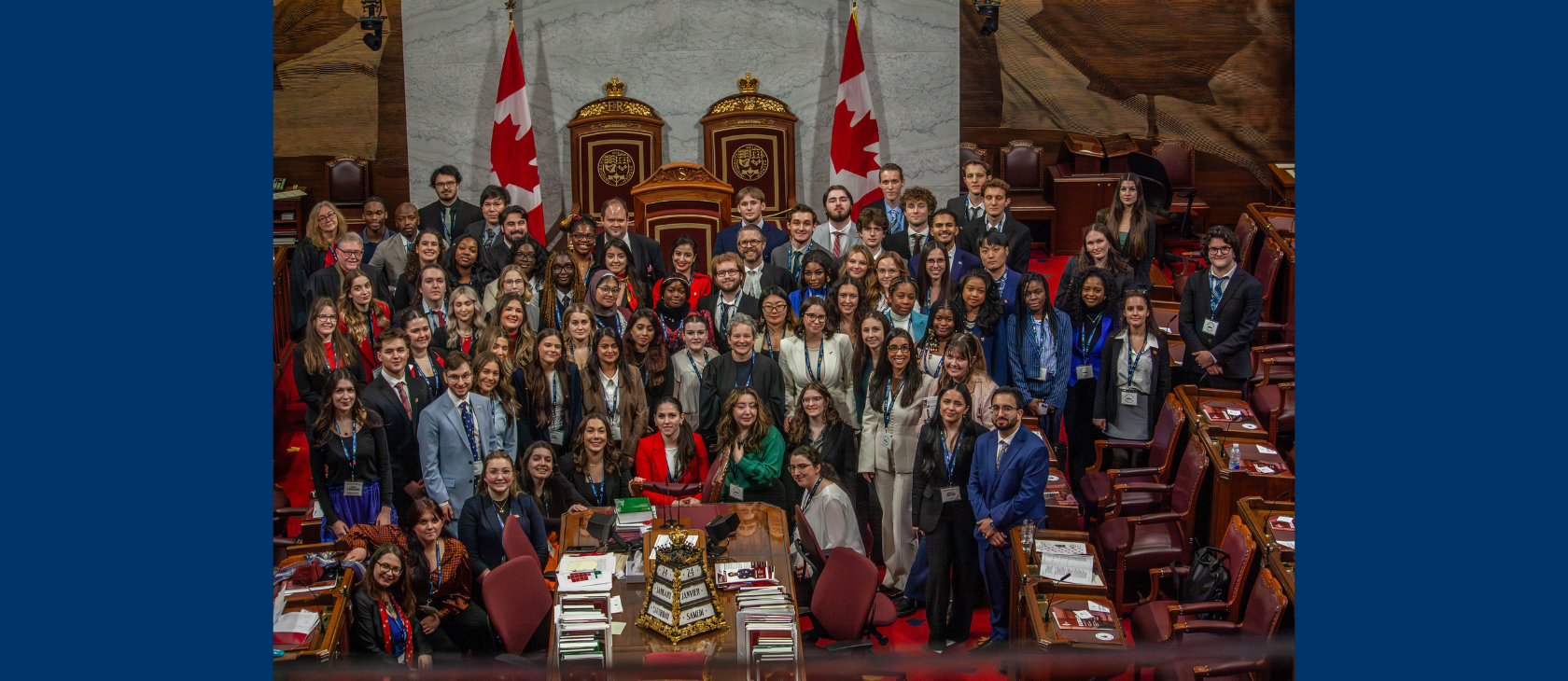 Group that attended the model parliament 