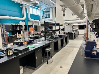 Inside the chemical lab