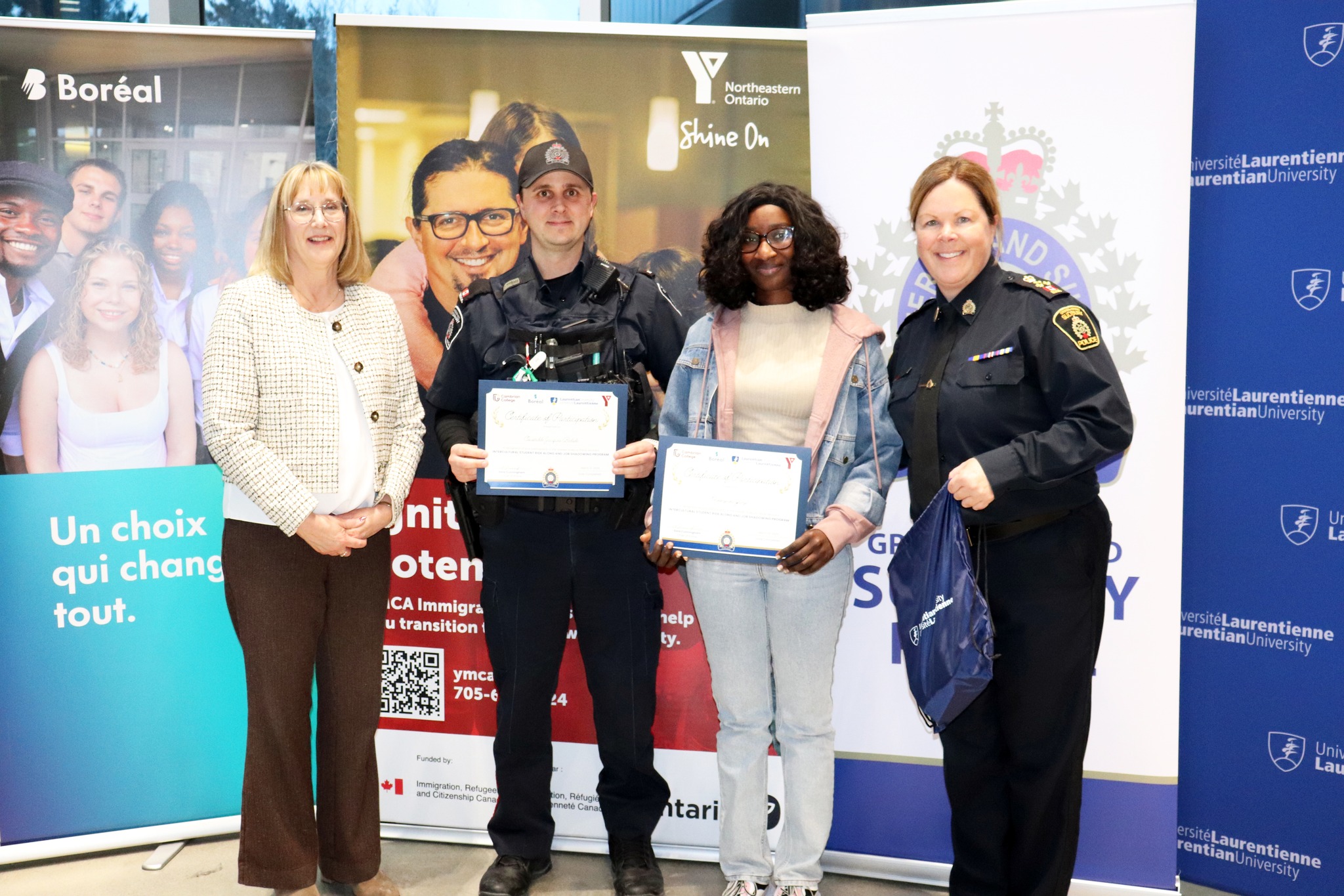 intercultural ride along & job shadow partnership with greater Sudbury police service
