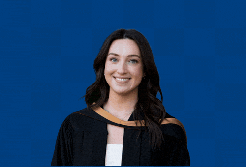 Charlotte Baggio transition gif from childhood to graduation