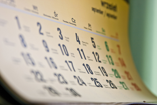 A calendar 