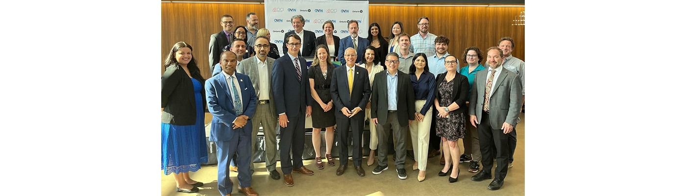 Employees from Goodman, along with OVIN and OCI, pose for a group photo.