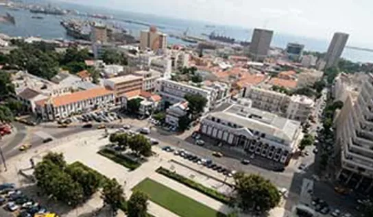 The city of Dakar, Senegal.