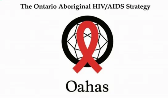 The logo for OAHAS, the Ontario Aboriginal HIV/AIDS Strategy.