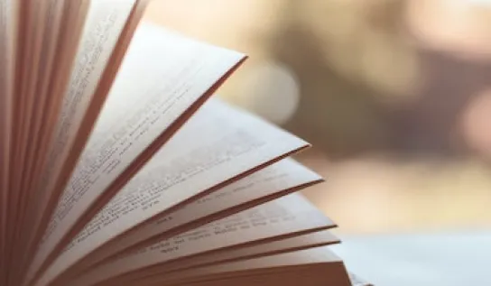 An open book showing multiple pages.