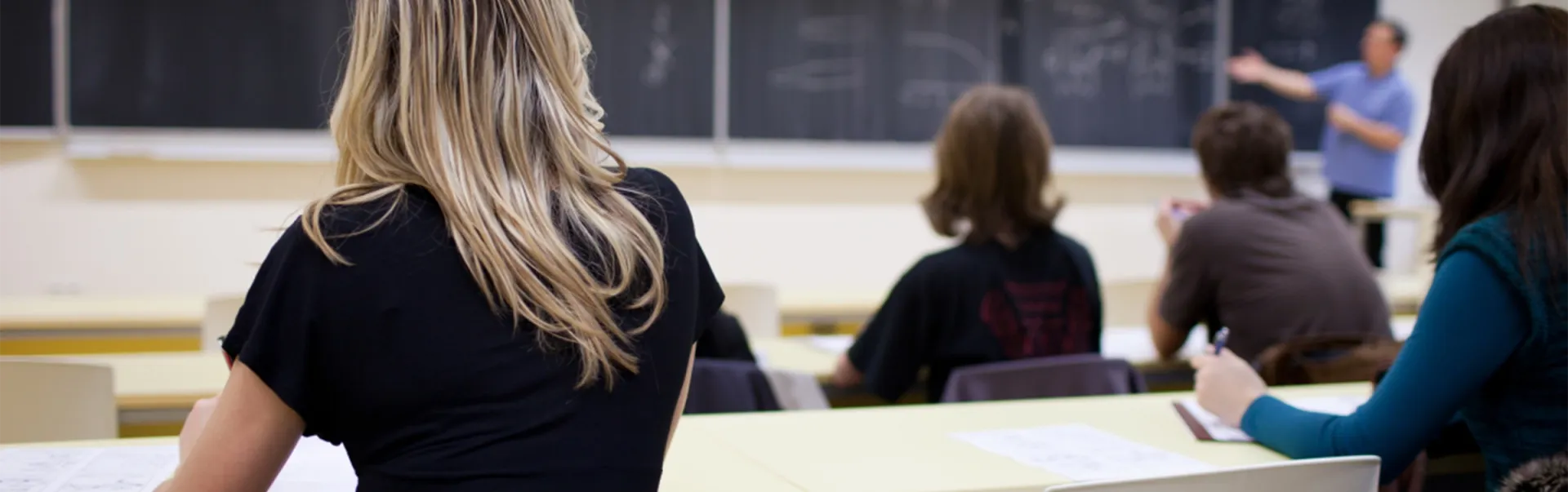 Student in Classroom Learning