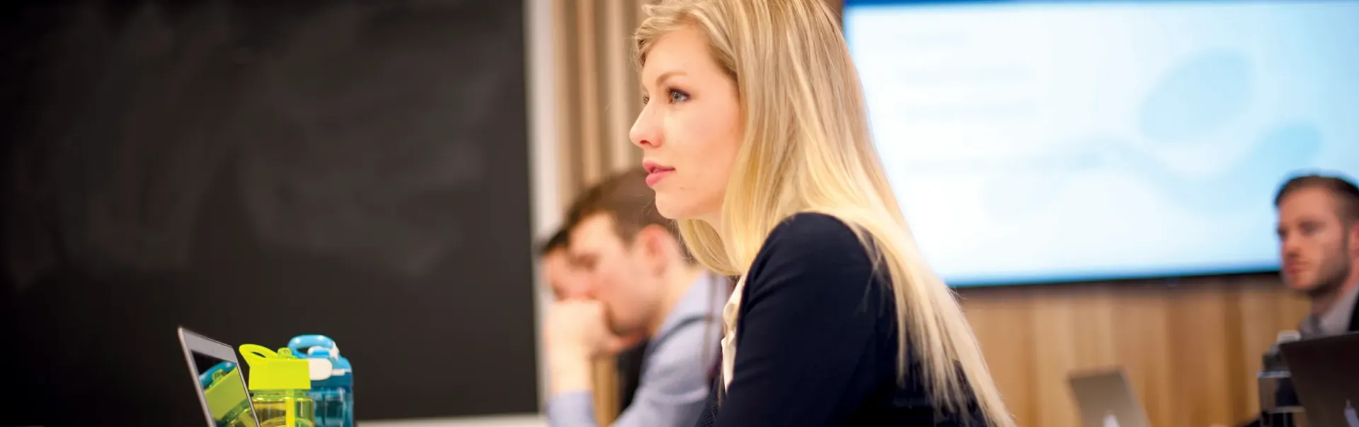 Student in classroom learning