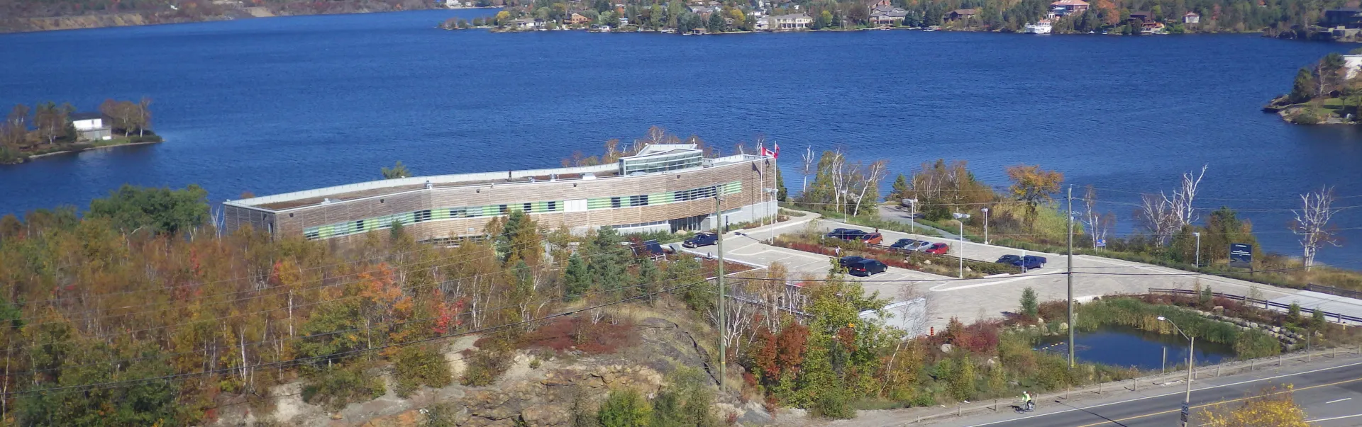 Living with lakes centre aerial view