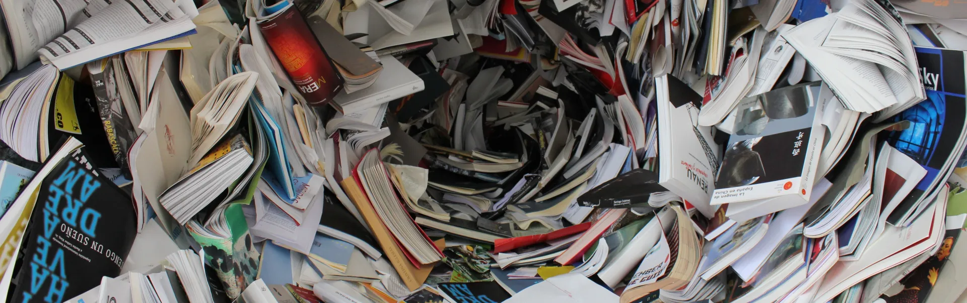 A vortex made of books 