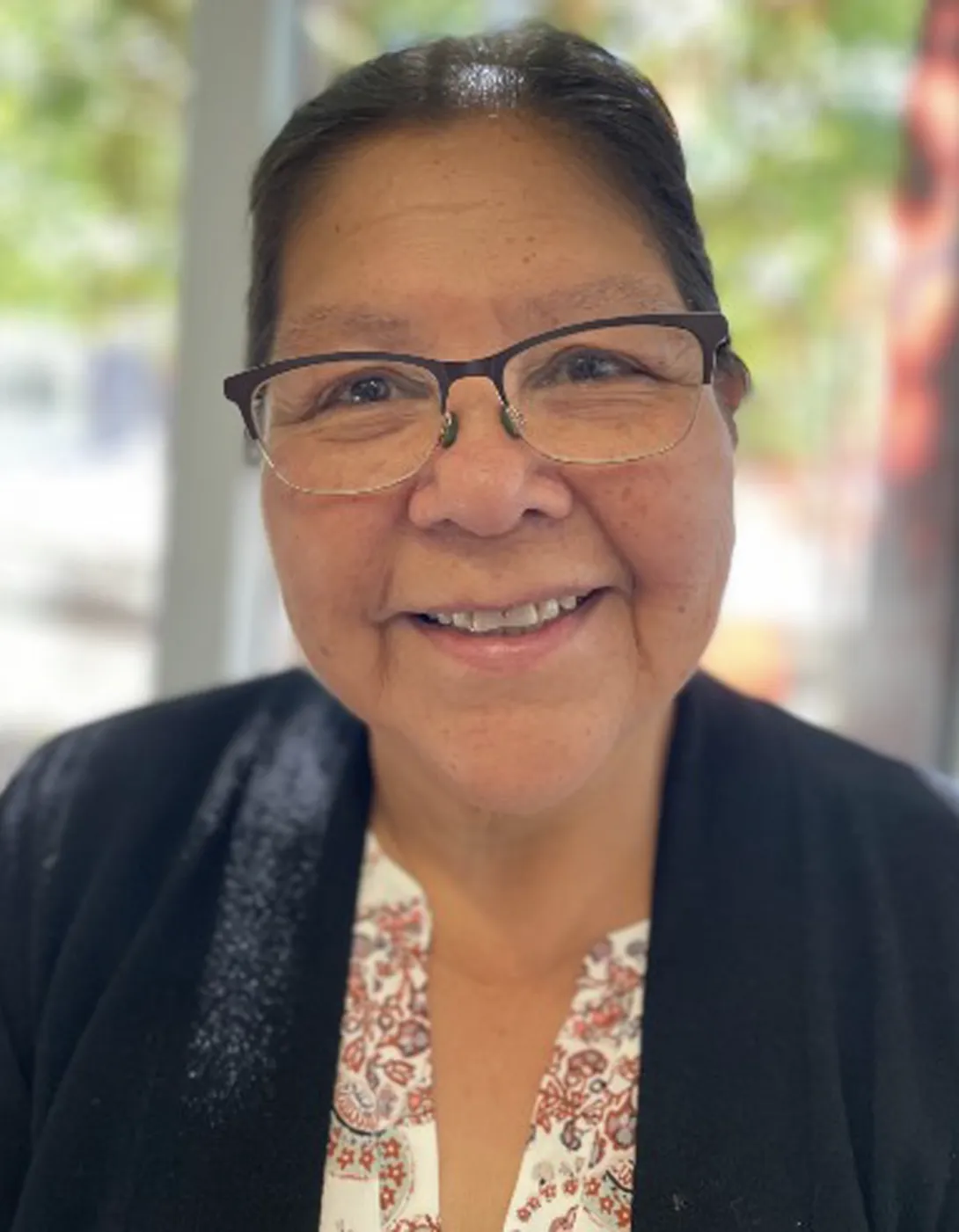 Susan Manitowabi smiling.