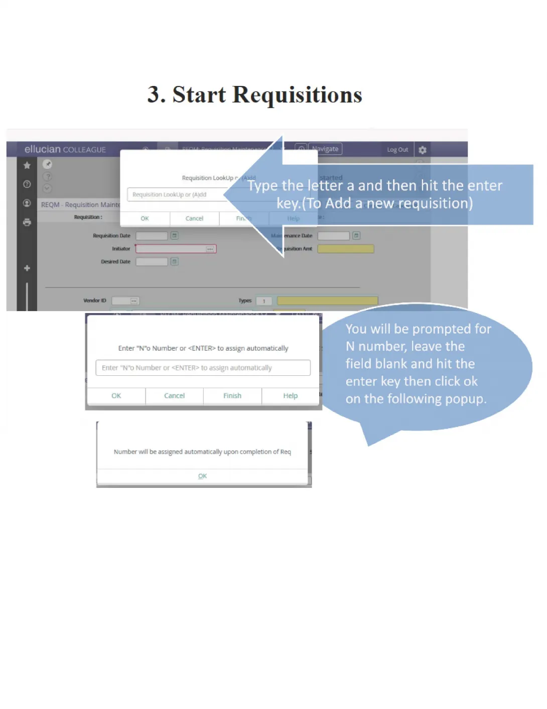 How to Enter a Requisition