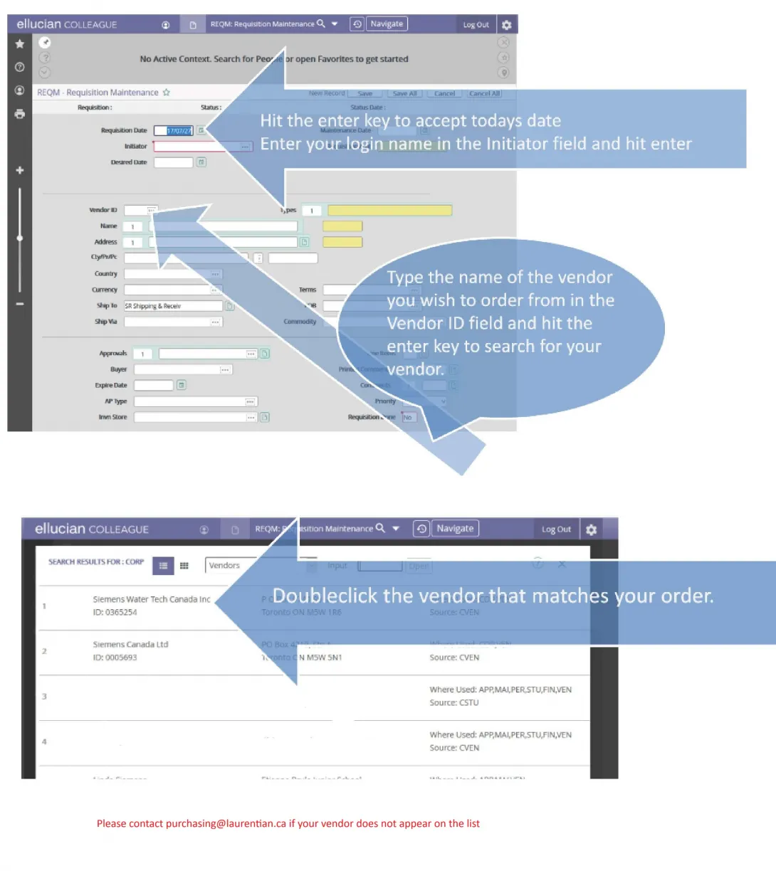 How to Enter a Requisition