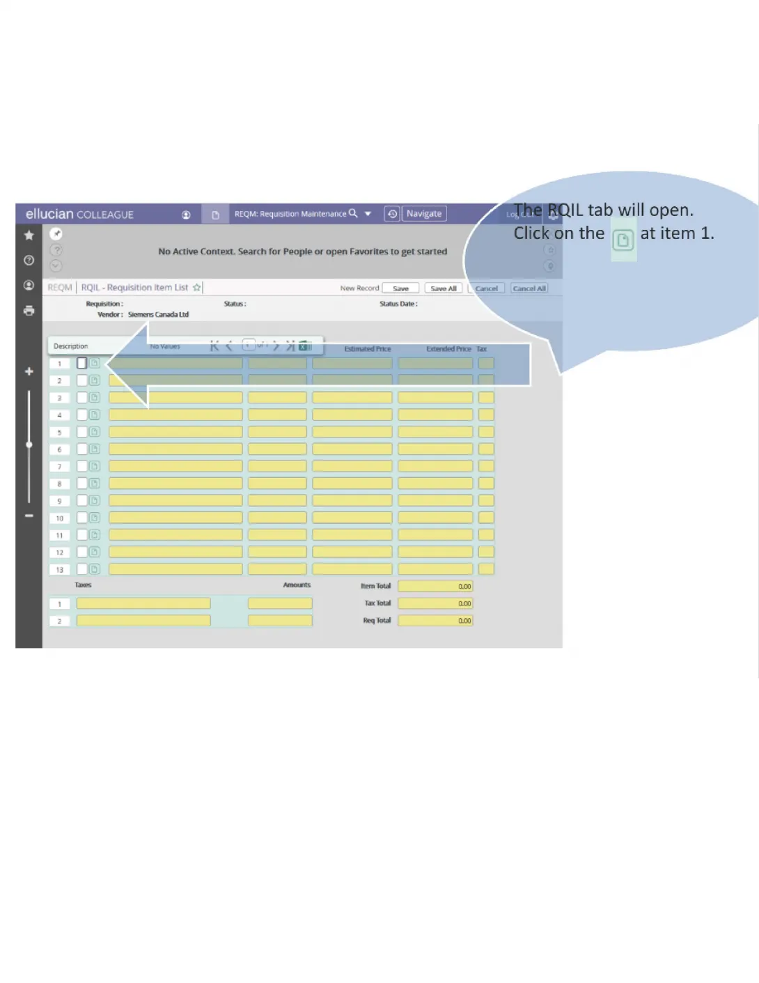 How to Enter a Requisition