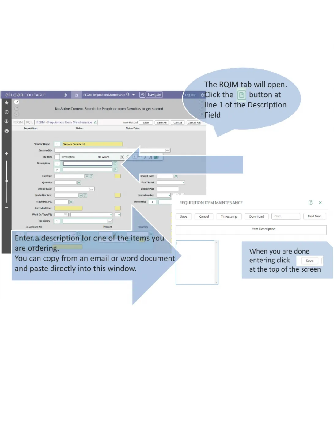 How to Enter a Requisition