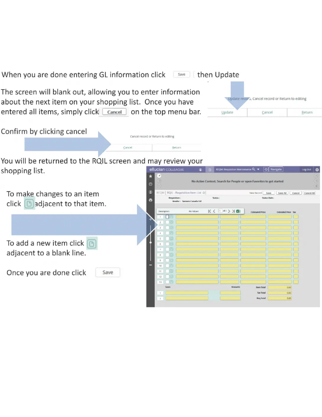 How to Enter a Requisition