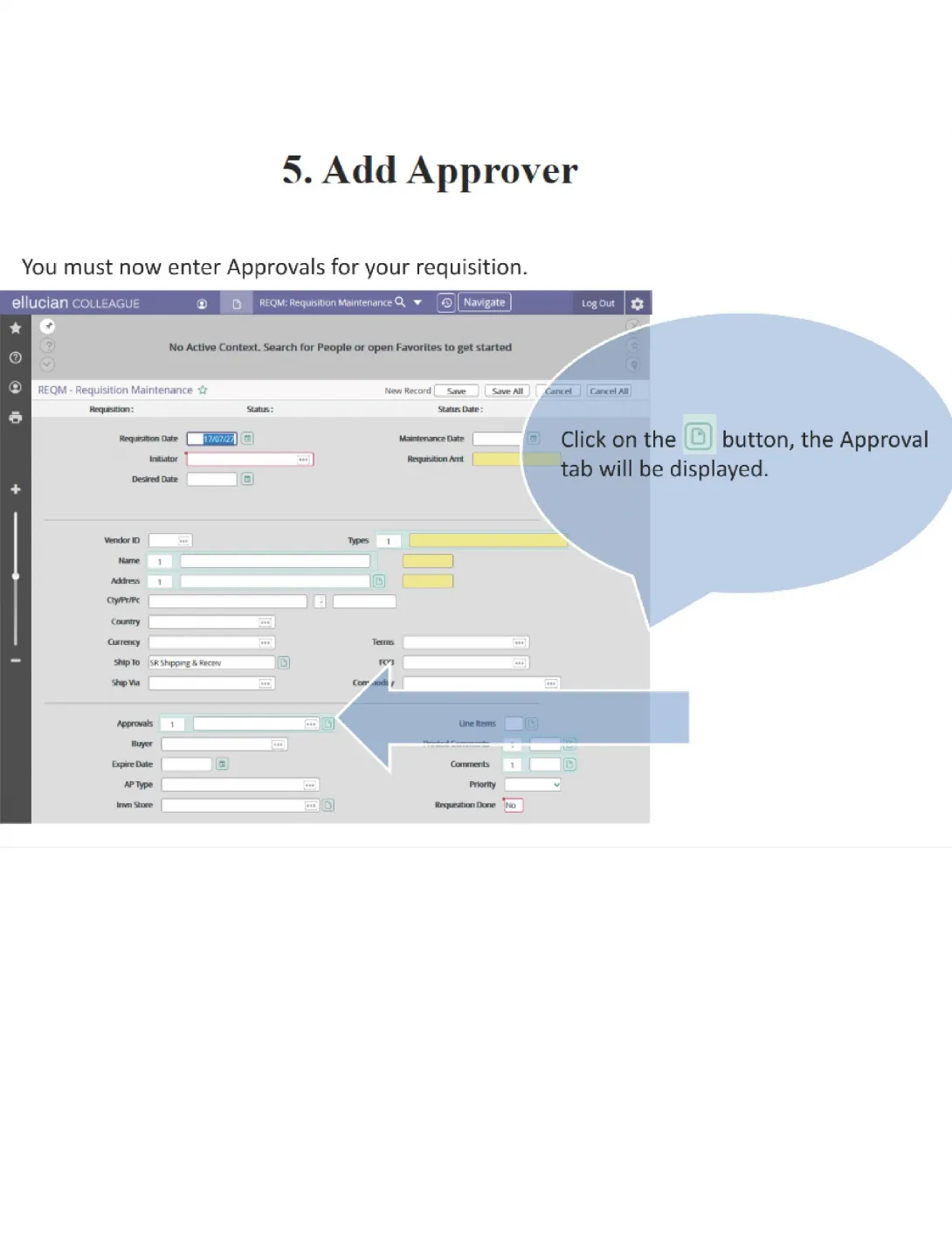 How to Enter a Requisition
